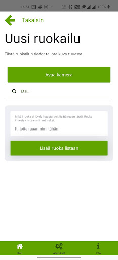 Android application Eat@Work screenshort
