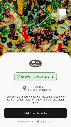Android application Dian Grill in Fröndenberg screenshort