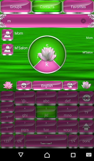 Lotus Go Keyboard theme Screen 3