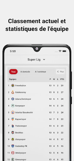 Aperçu de l'application