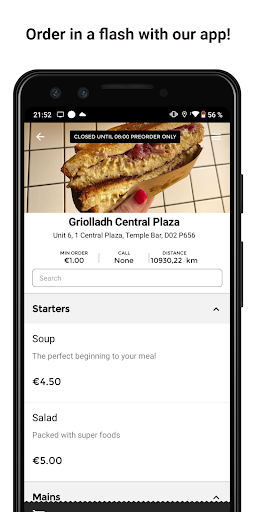 Android application Griolladh screenshort