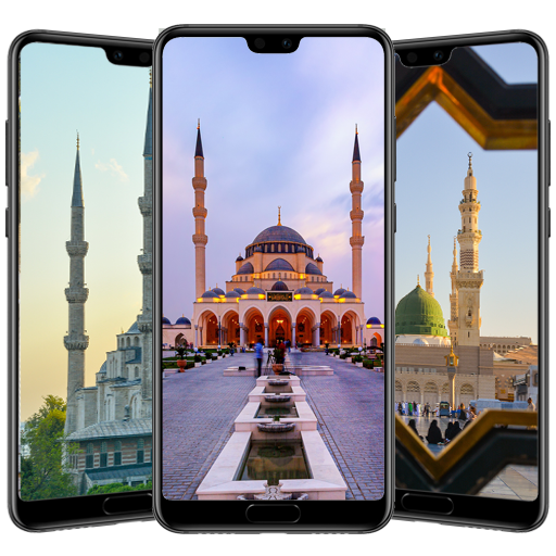 خلفيات مساجد اسلامية بدون نت logo