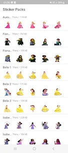 Princess Stickers For Whatsapp