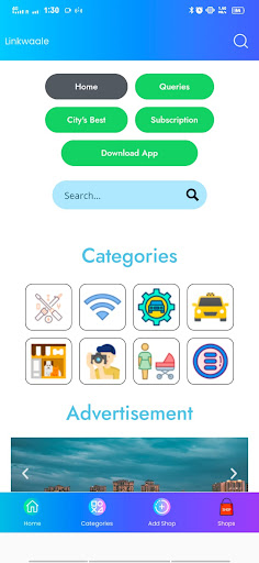 Android application Linkwaale screenshort