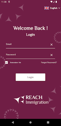 Screenshot of Reach Immigration