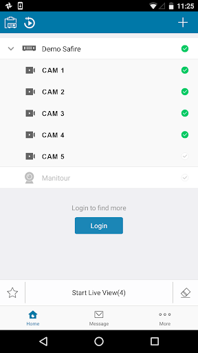 Safire Connect Screen 2