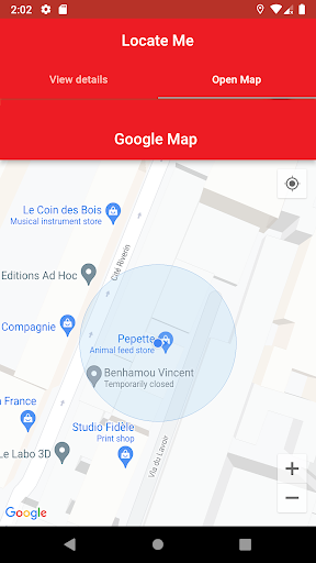 Location tracker | Locate Me Screen 3