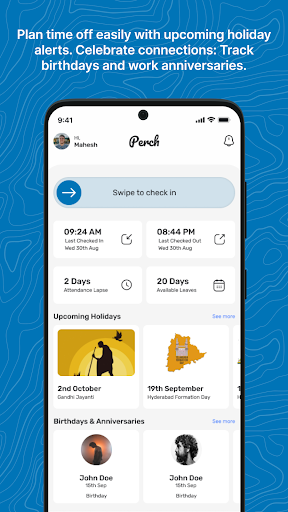 Perch - HRMS Screen 2