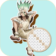 Anime Dr. Stone Color By Number - Pixel Art Paint