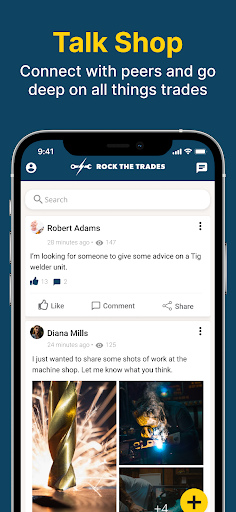 Android application Rock the Trades screenshort
