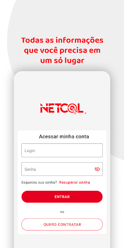 Android application Netcol screenshort