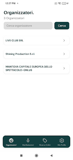 Android application Mailticket Backend screenshort
