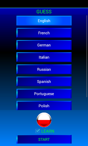 Android application Guess and learn Polish screenshort