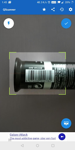 QScanner - QR code & Barcode s Screen 2