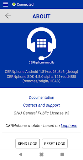 CERNphone Screen 2