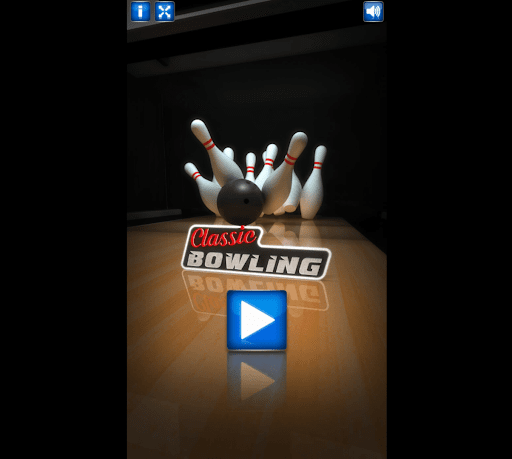 Android application Classis Bowling screenshort