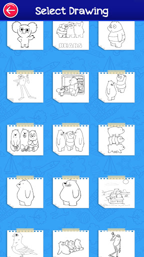 Bare coloring happy bears