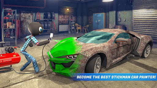Stickman Car Garage Repair Shop  APK screenshots 6