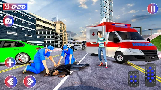 เกมรถพยาบาลกู้ภัยเมือง 3 มิติ