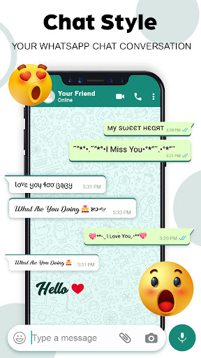 Chat Style  Font for Whatsapp