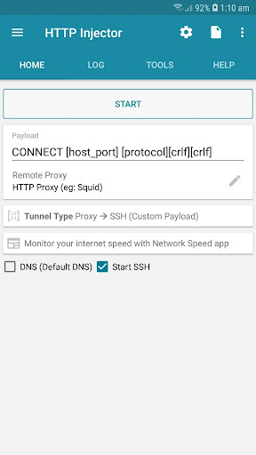 HTTP Injector Lite (SSH/Proxy) screenshot 1