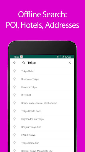 Tokyo Offline Map and Travel G Screen 3