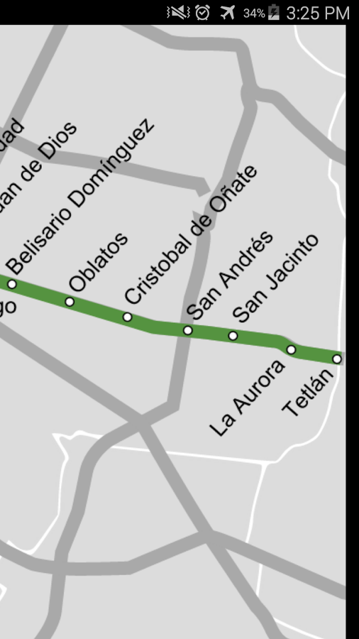 Android application Guadalajara Tram Map screenshort