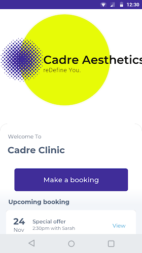 Android application Cadre Clinic screenshort