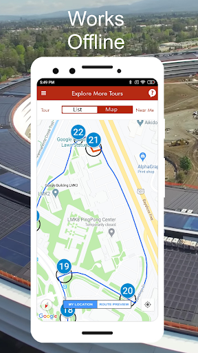 Screenshot of Silicon Valley SF Driving Tour