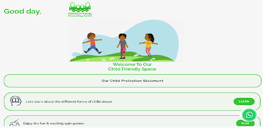 CONTACT Child Friendly Space Screen 3