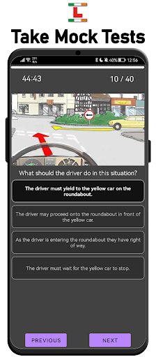 Android application Drivers Theory Test Ireland screenshort