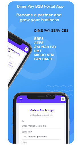 Dimepay Neo Bank - AEPS, UPIQR Screen 3
