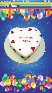 Write Name on Cake – Birthday