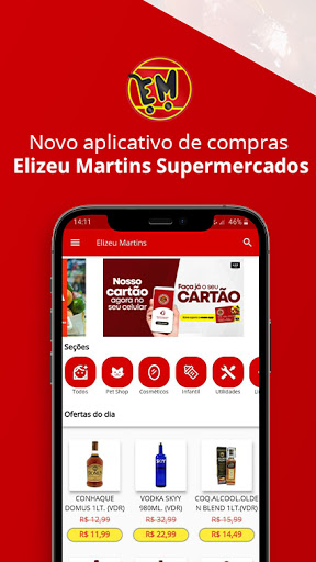 Android application Elizeu Martins Supermercados screenshort