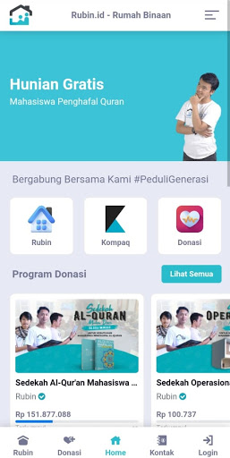 Android application Rubin - Rumah Binaan screenshort