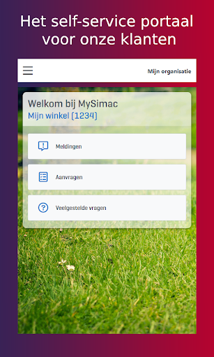 Android application MySimac screenshort