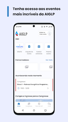 Android application Congresso AIGLP screenshort
