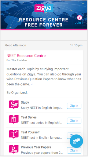 Android application NEET | Zigya screenshort