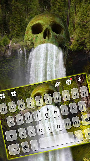 Android application Skull Waterfall Live Keyboard screenshort