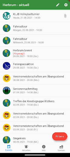 Android application Herbrum - aktuell screenshort