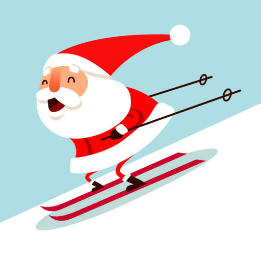 Santa Skiing