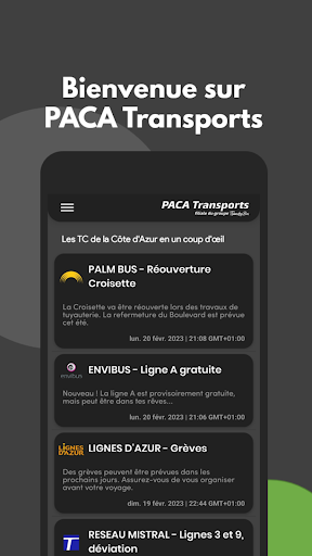 Android application PACA Transports screenshort