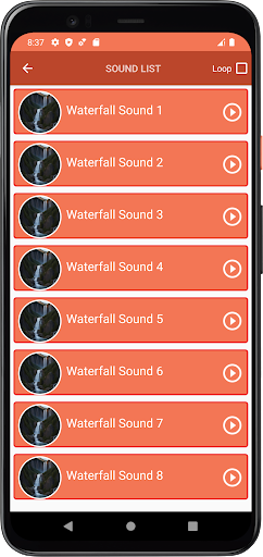 Waterfall Sound Screen 3