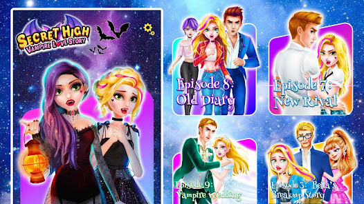 Captura de Pantalla 24 Vampire Games High School Love android