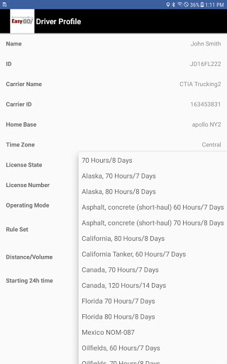 EasyGo ELD Screenshot 3 - AppWisp.com