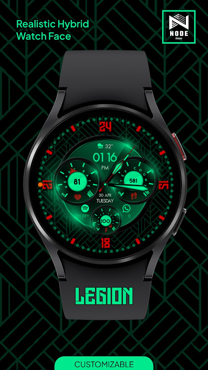 Legion Watch Face Nodeshaper - New - (Android)