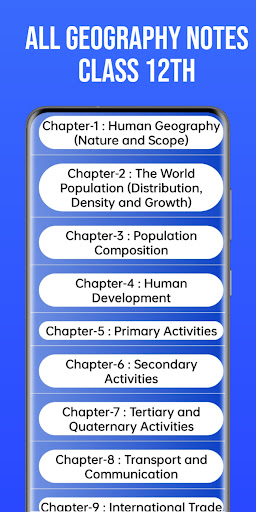 Class 12th Geography Notes Screen 2