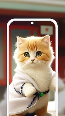 かわいい猫の壁紙 : ToktiWall AIのおすすめ画像1