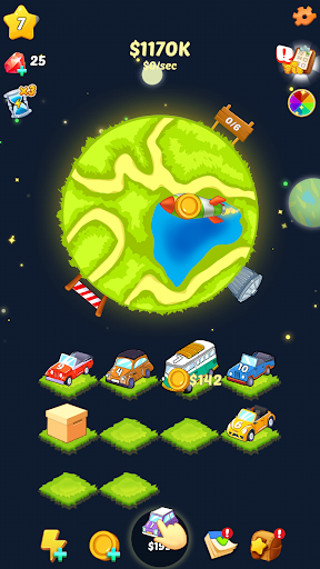 Android application Merge Car: World Tycoon screenshort