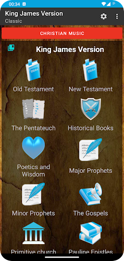 Android application Holy Bible King James Version screenshort